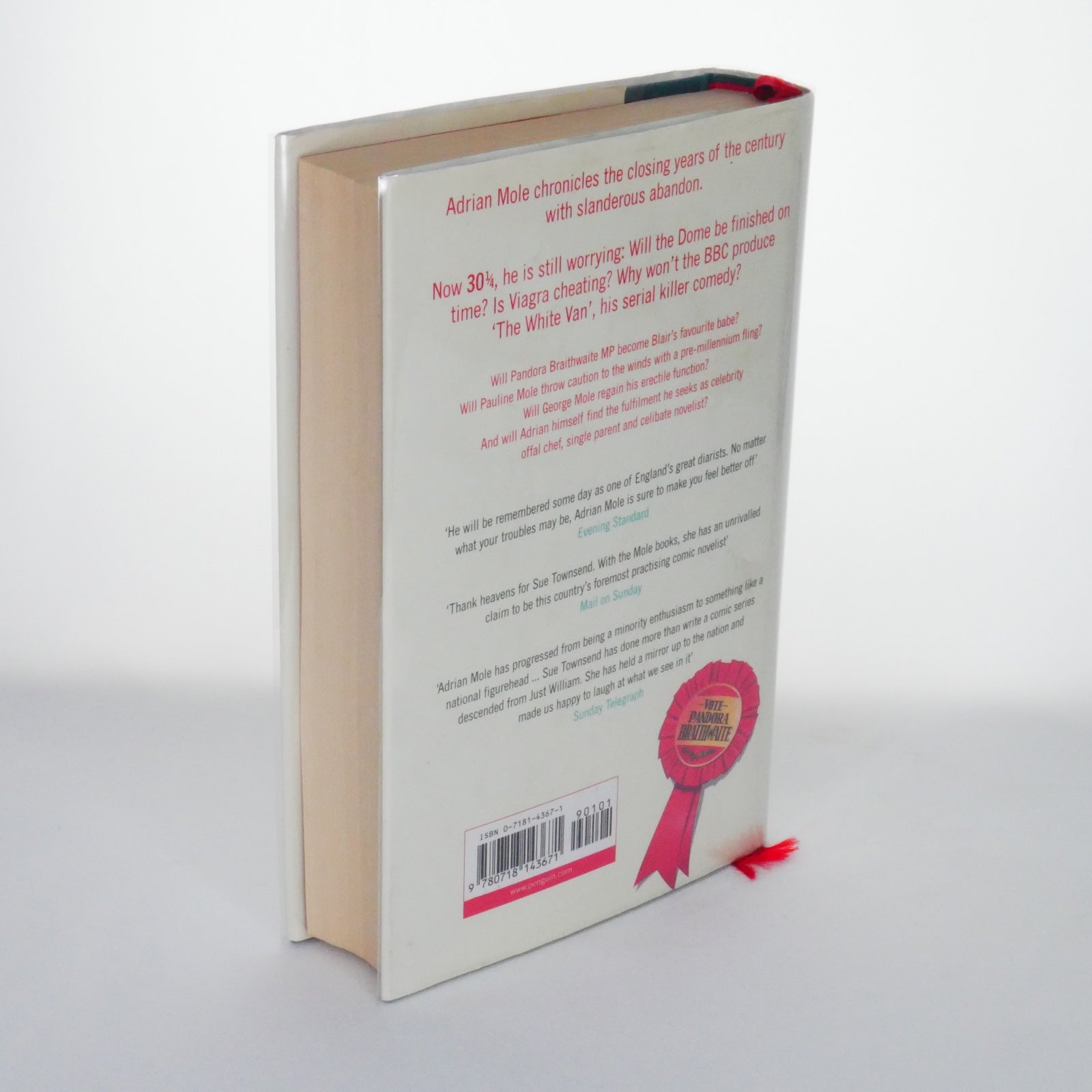 Adrian Mole: The Cappuccino Years - Sue Townsend (1st Edition, Michael Joseph, London, 1999)