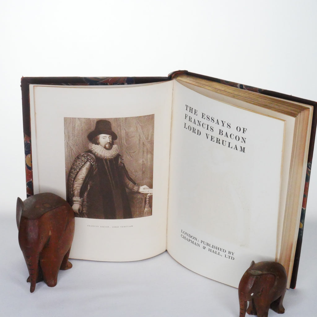 The Essays of Francis Bacon Lord Verulam (Chapman & Hall, The Books of the Verulam Club, 1911)