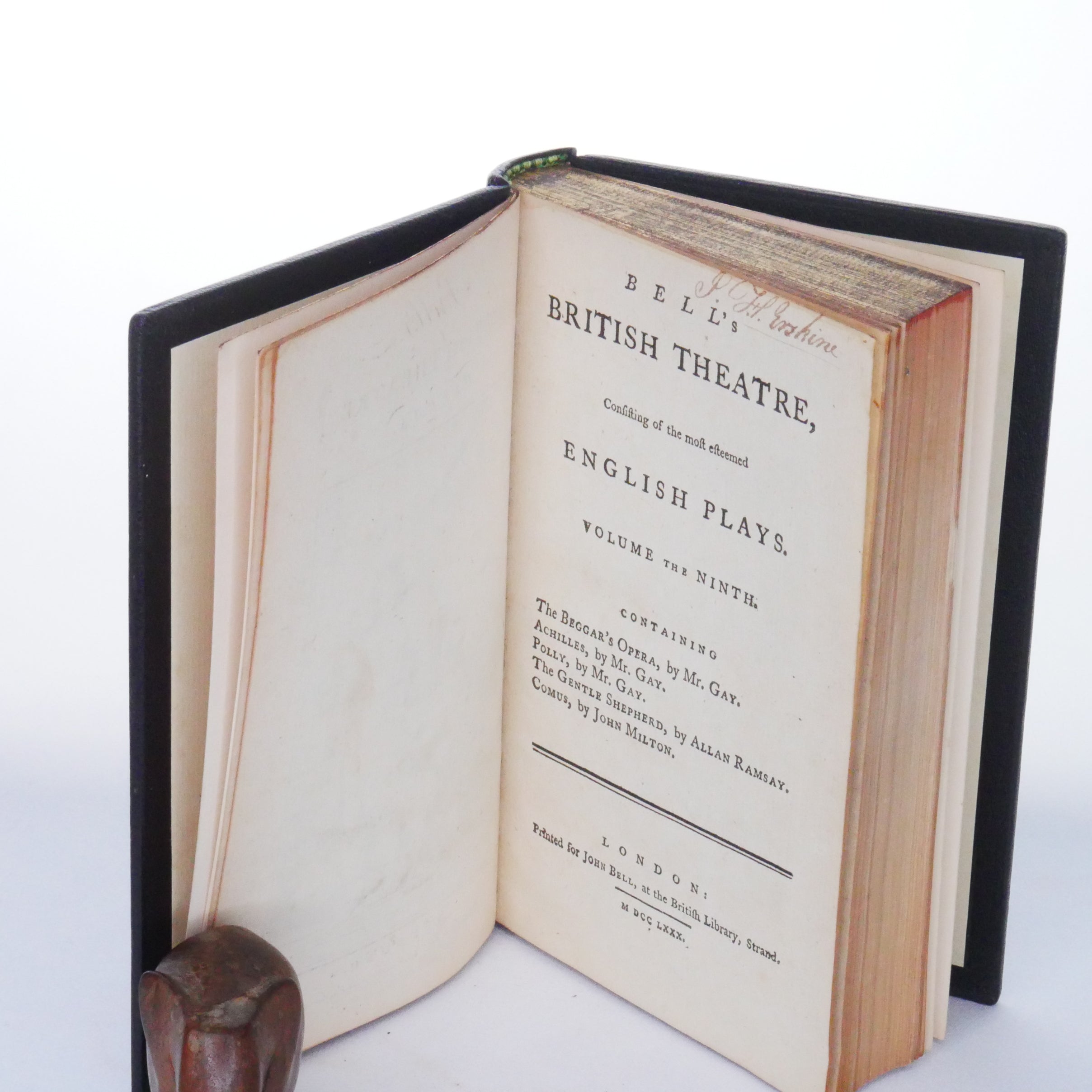 Bell's British Theatre, Volume IX - John Bell (1780 - Fine Morocco Rebind)