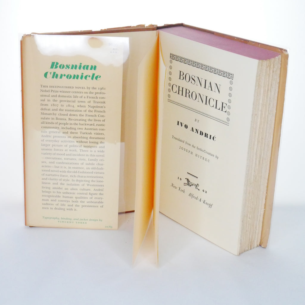 Bosnian Chronicle – Ivo Andrić  (1st American Edition 1963 – Alfred A. Knopf)
