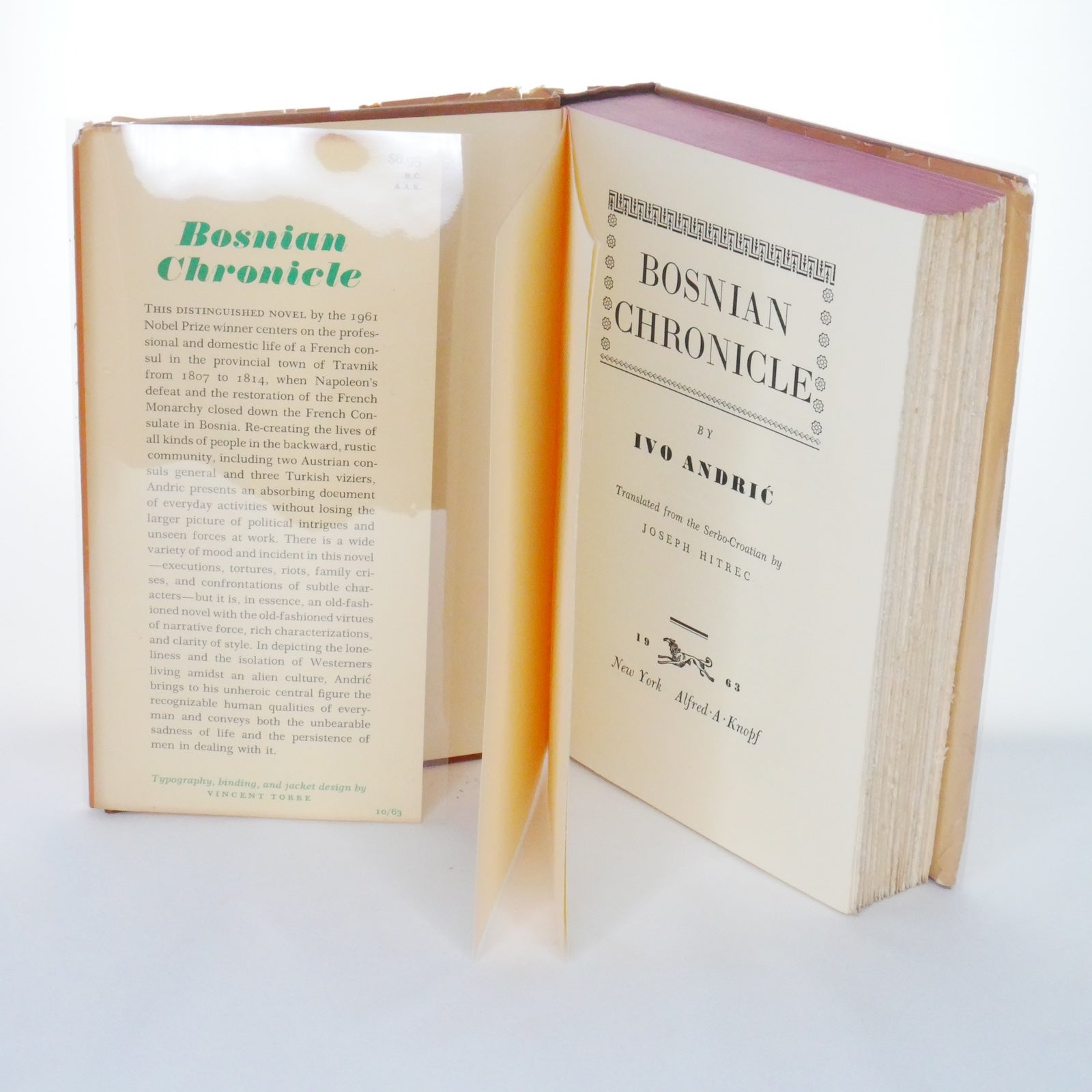 Bosnian Chronicle – Ivo Andrić  (1st American Edition 1963 – Alfred A. Knopf)