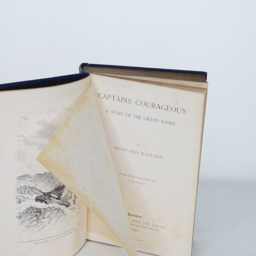 Captains Courageous - Rudyard Kipling (Macmillan, 1st Edition, 1897)