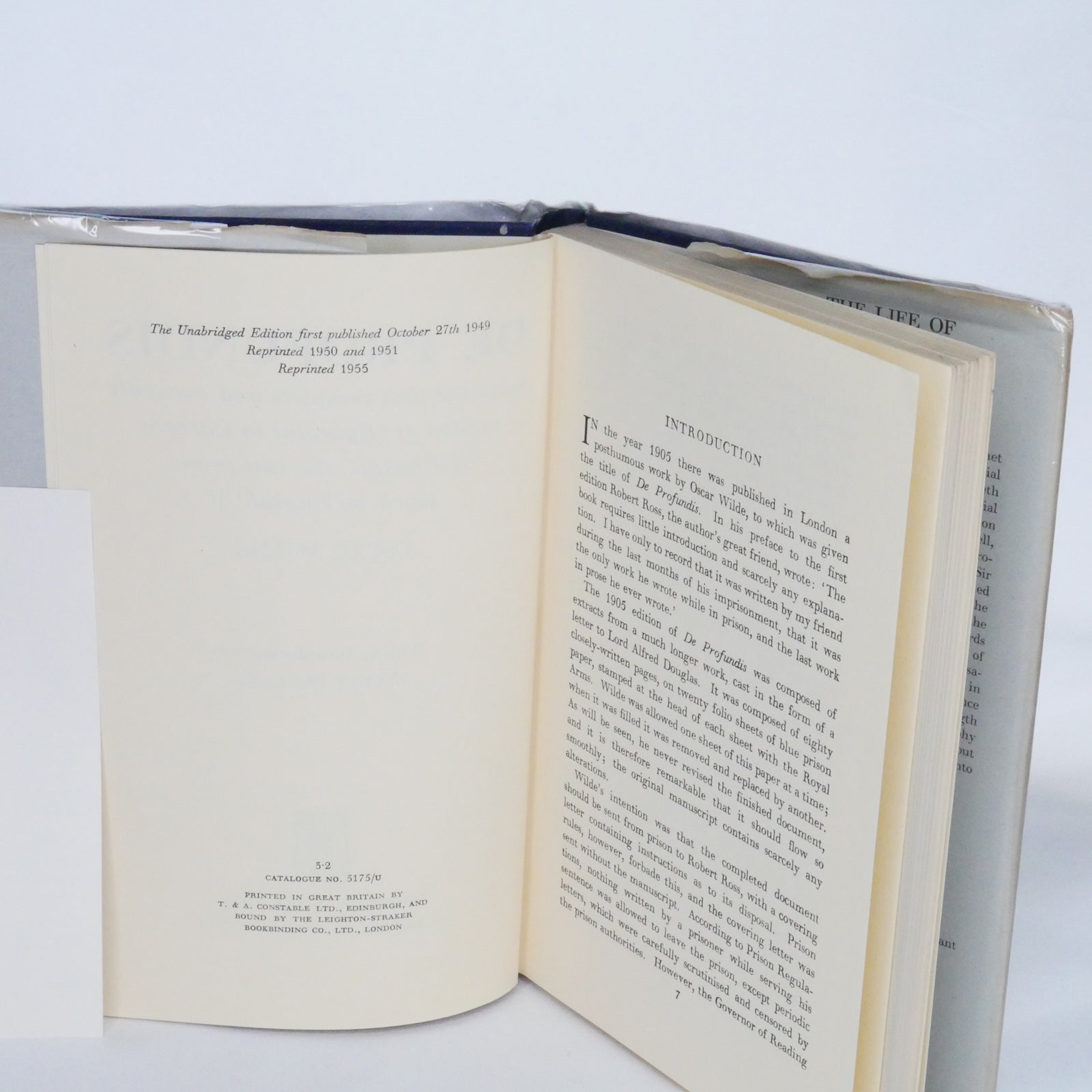 De Profundis: The Complete Text - Oscar Wilde, edited by Vyvyan Holland (1955 Reprint of Unabridged Edition)