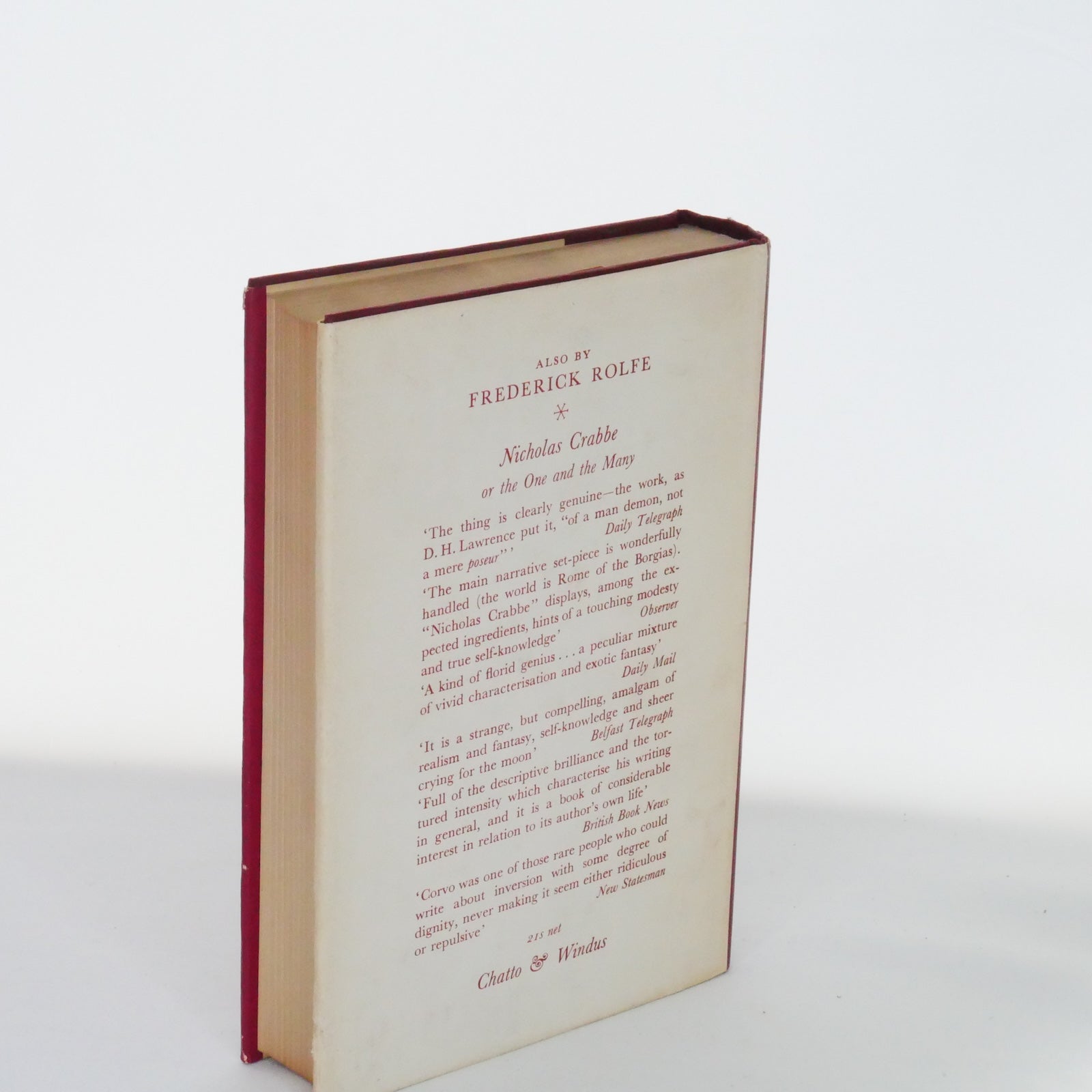 Hadrian the Seventh - Fr. Rolfe (Chatto & Windus, 1959)