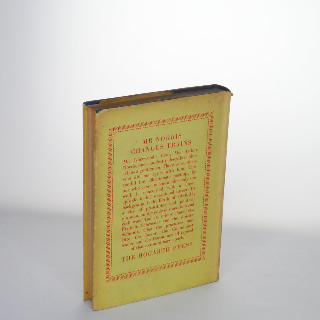 Mr Norris Changes Trains - Christopher Isherwood (The Hogarth Press, 1956, Sixth Impression)