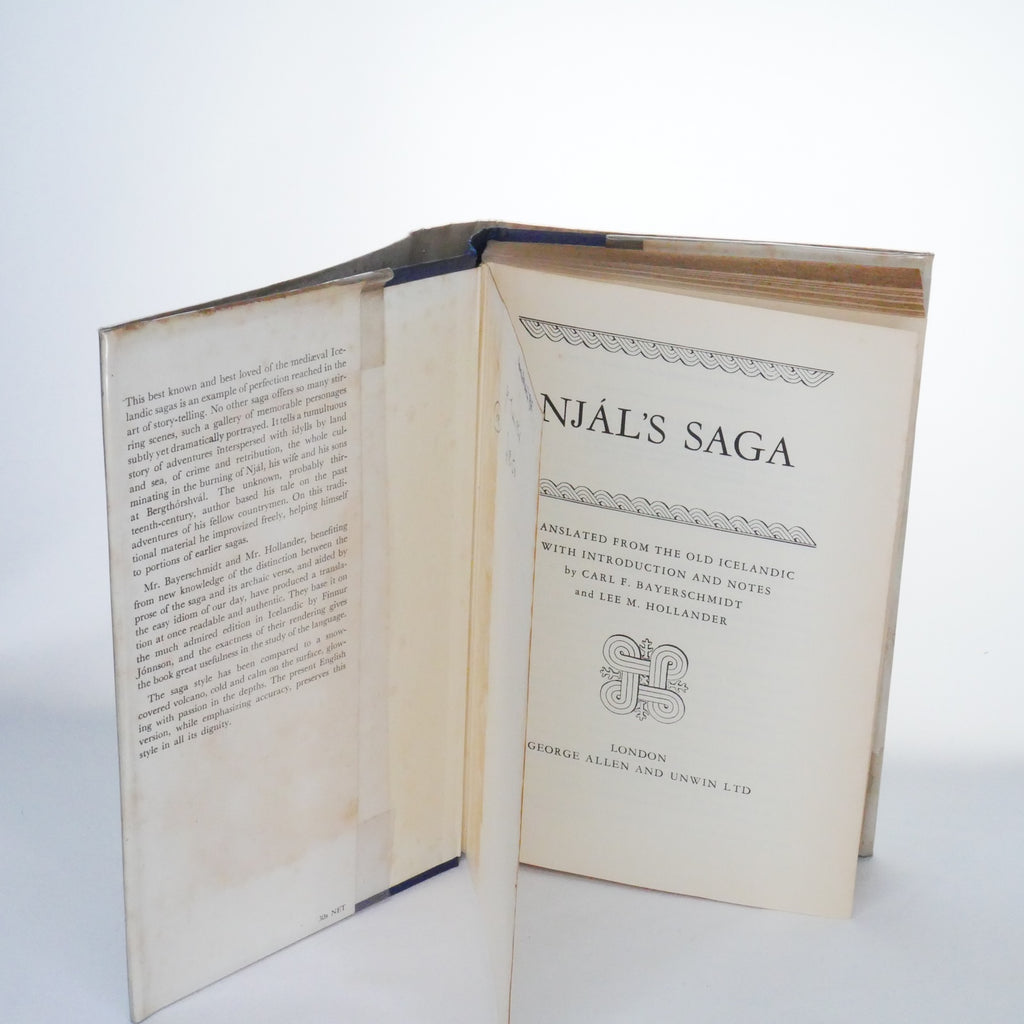 Njál's Saga - Bayerschmidt & Hollander (George Allen & Unwin, UK First Edition Thus, 1956)