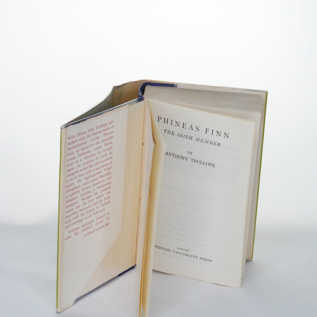 Phineas Finn: The Irish Member – Anthony Trollope (World's Classics – Oxford University Press 1960s)
