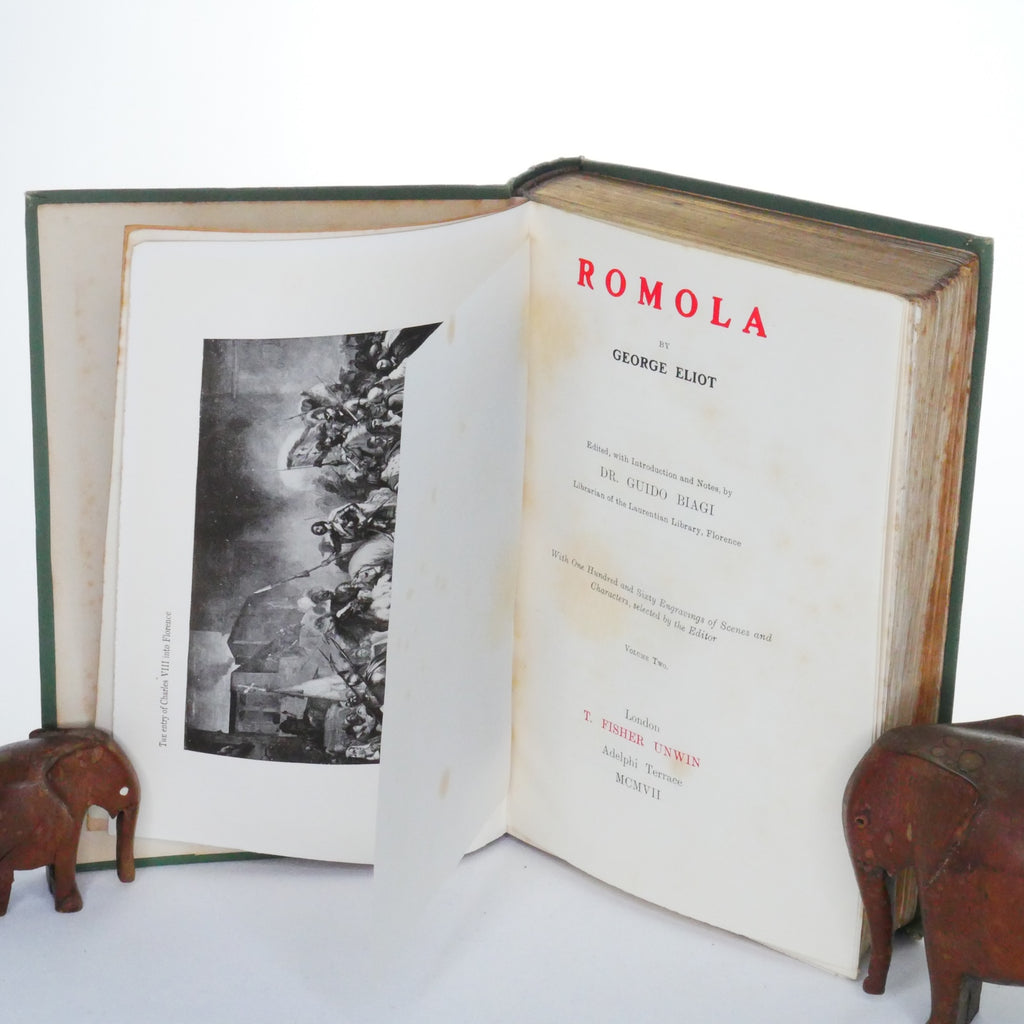 Romola – Volume II – George Eliot – Ed. Dr. Guido Biagi (T. Fisher Unwin, 1907)