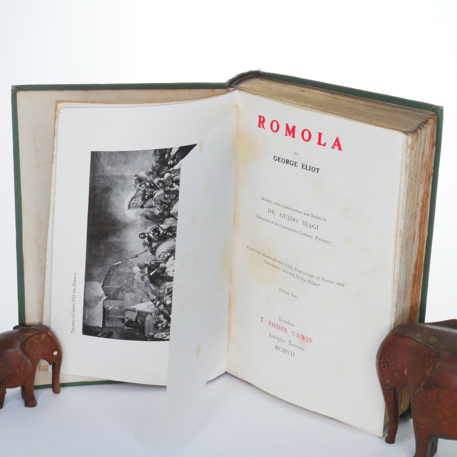 Romola – Volume II – George Eliot – Ed. Dr. Guido Biagi (T. Fisher Unwin, 1907)