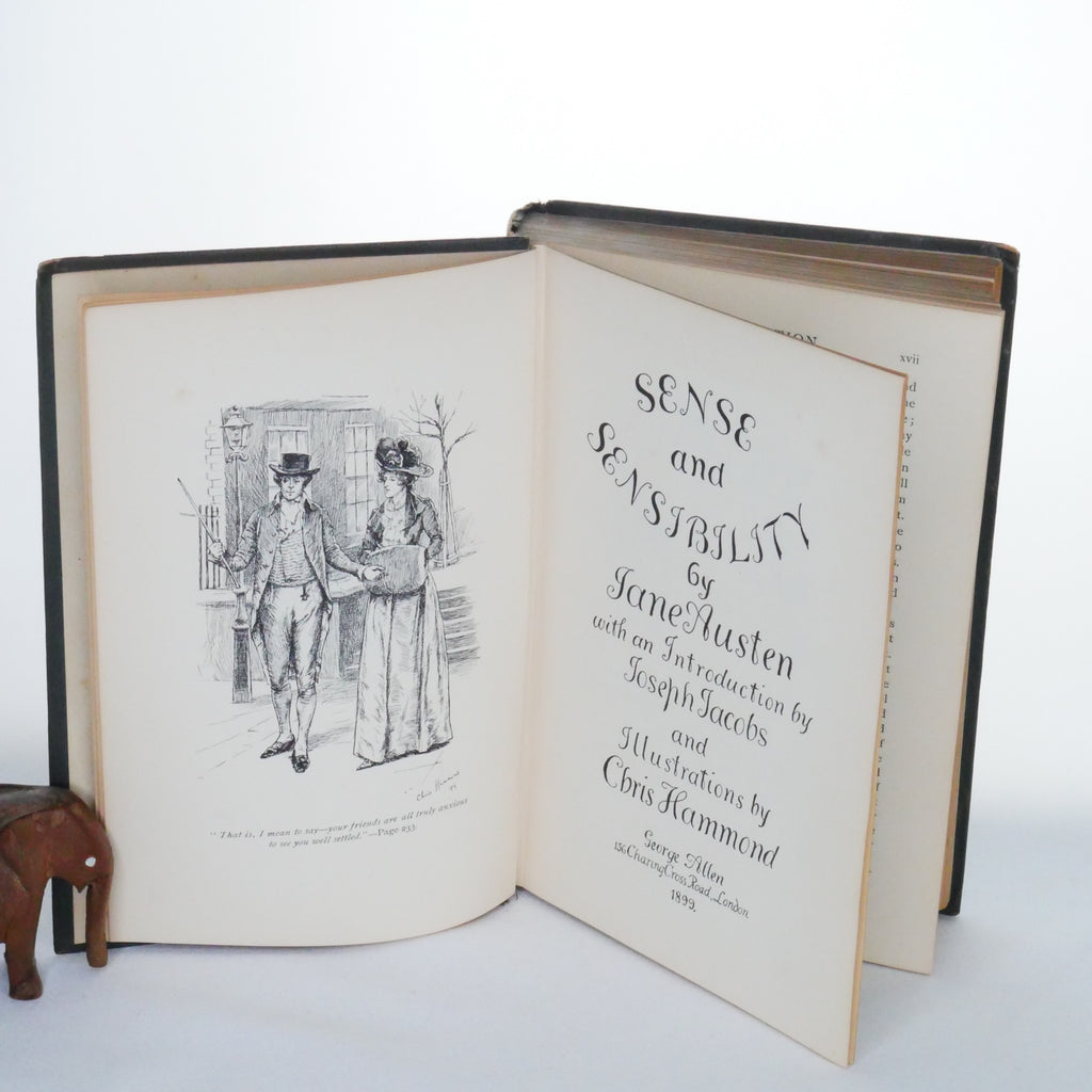 Sense and Sensibility – Jane Austen (George Allen, 1899, illustrated 1st Edition thus)