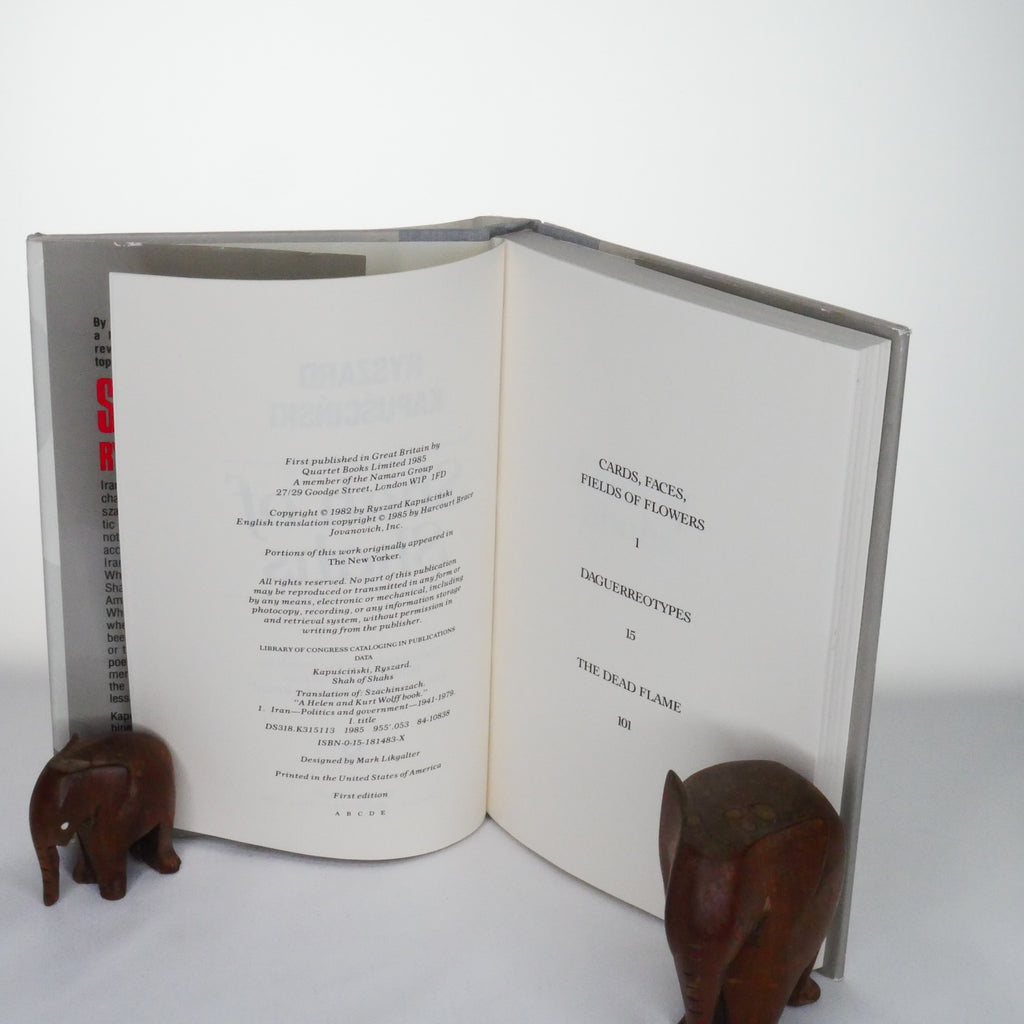 Shah of Shahs – Ryszard Kapuściński (1st UK Edition – Quartet Books, 1985)