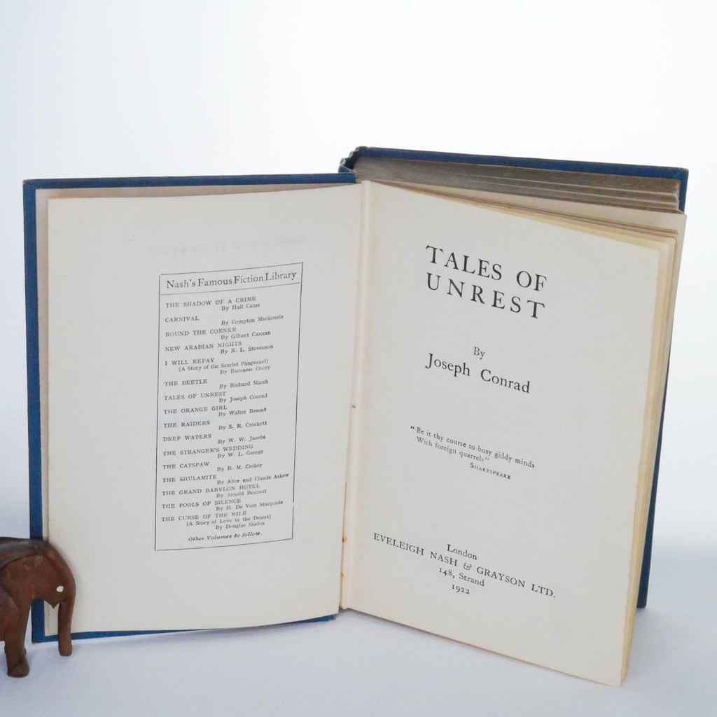 Tales of Unrest – Joseph Conrad (1922 – Eveleigh Nash & Grayson)