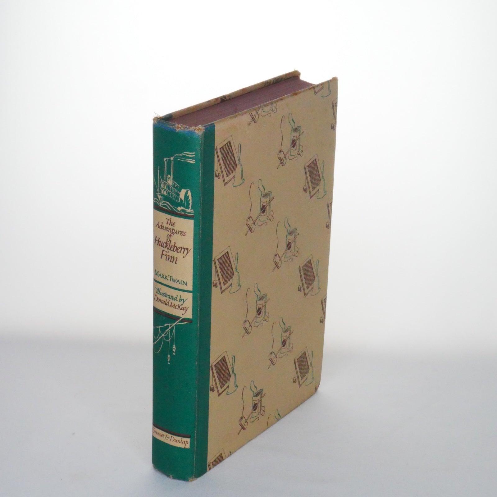 The Adventures of Huckleberry Finn - Mark Twain, Illustrated by Donald McKay (Grosset & Dunlap, 1948)