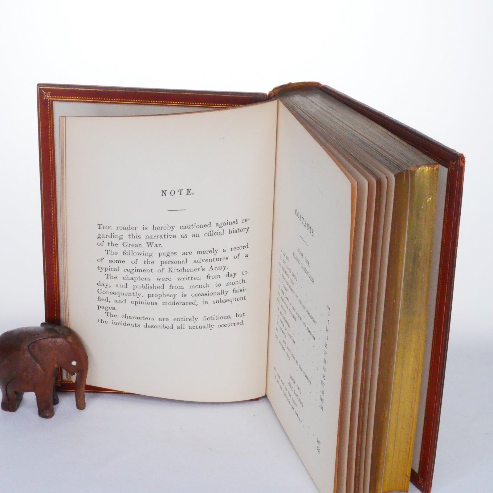 The First Hundred Thousand - Ian Hay /John Hay Beith (Bumpus Fine Binding, 1916)