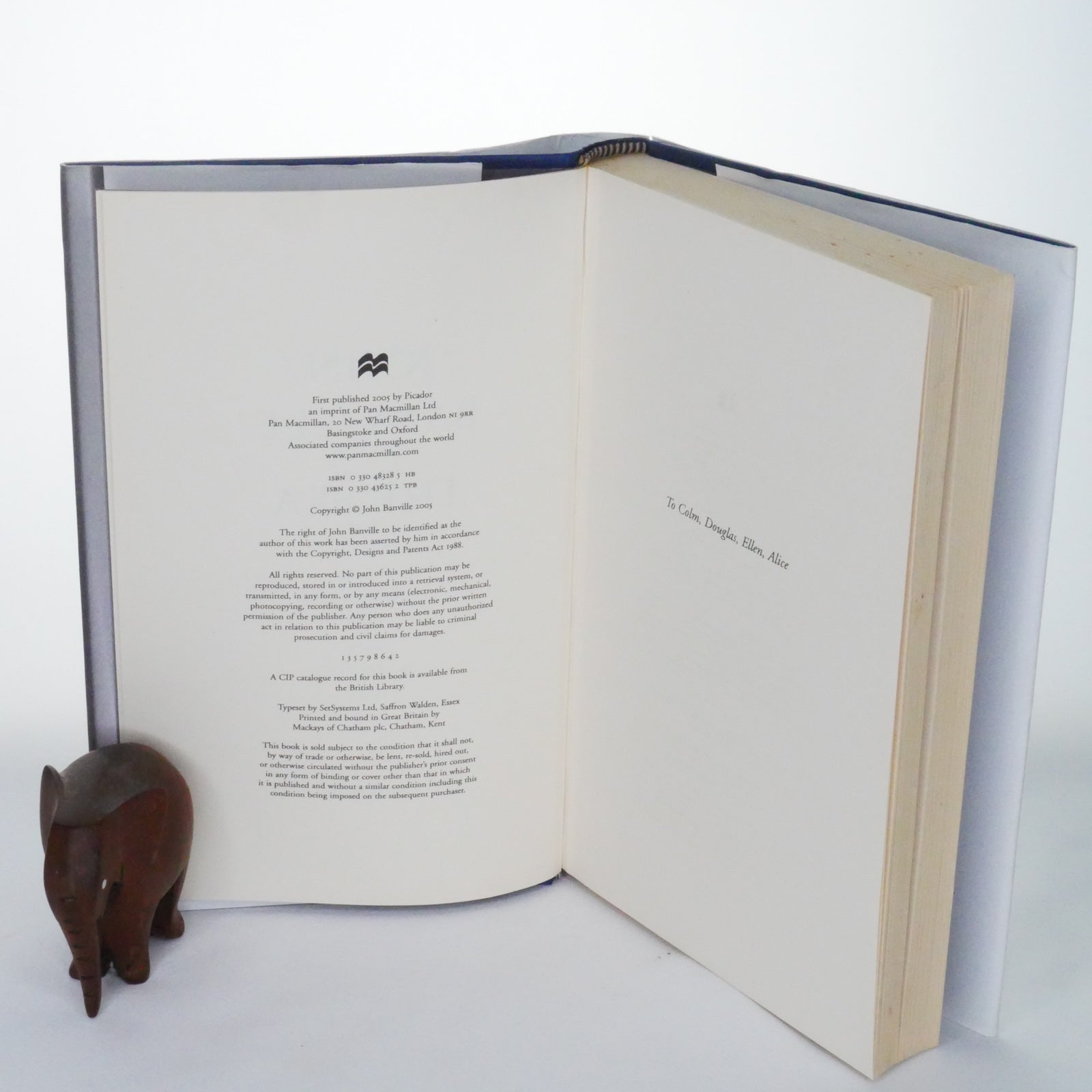 The Sea – John Banville (1st Edition, Picador, 2005)