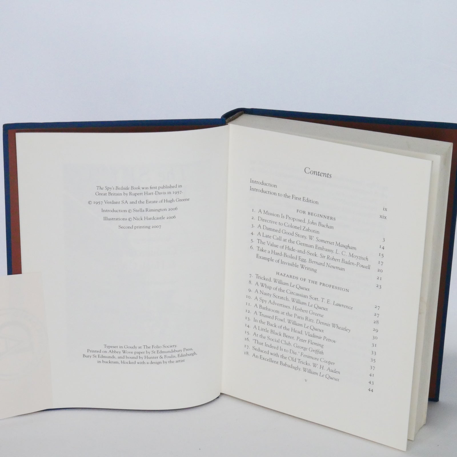 The Spy's Bedside Book - Graham Greene & Hugh Greene (Folio Society, 2nd Printing 2007)